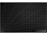 Cumpara ieftin Placa pentru taiere precisa, modelare, fata-verso, cu auto-vindecare A1, 60 x 90 cm, scara clar vizibila, negru