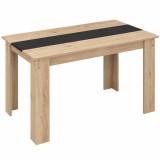 HOMCOM Masă de Dining pentru 4-6 Persoane, Masă de Bucătărie Modernă din Lemn, 120x69x75 cm, Lemn Natural | Aosom Romania