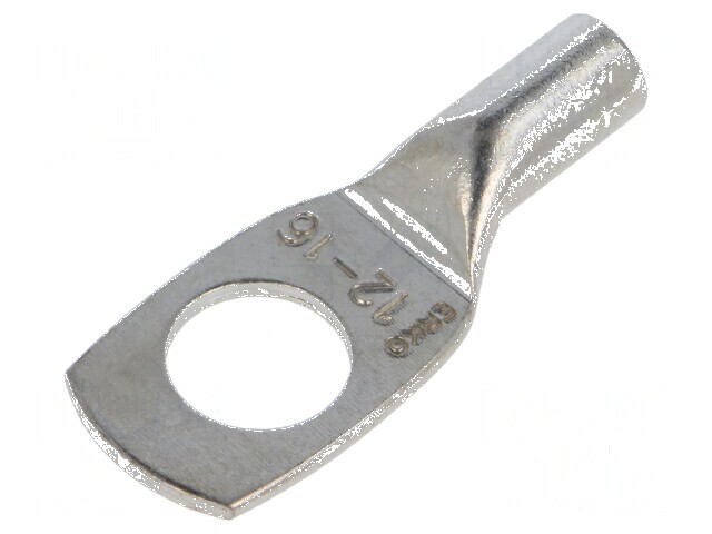 V&acirc;rf inelar tubular M12 16mm&sup2; cu cablu cositorit crimpat