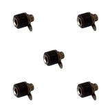 Set 5 Mufe Banana Mama 4mm Negre Panou Plastic | Conector Difuzor, Audio, Prindere Panou