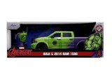 JADA MARVEL SET FIGURINA HULK SI MASINUTA METALICA RAM 1500 2014 SCARA 1:24 SuperHeroes ToysZone