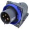 Conector alimentare AC trifazat AMPHENOL IP&amp;S 32A 250V IP67 4 pini soclu flanșă