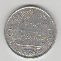 Polynezia Franceza 1997 - 5 Francs foto