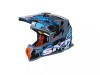 Casca Moto Enduro SMK Allterra Fulmine Albastru-Gri, Marimea L, Protectie Off-Road, Ventilatie ECE 22.05