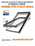 FAKRO FEREASTRĂ ELECTRO CU ARTICULARE MEDIANĂ, CU MODUL Z-WAVE MODEL FTU-V U3 Z-Wave