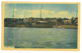 4265 - GALATI, harbor, ships, Romania - old postcard - used - 1924, Circulata, Printata