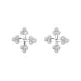Cumpara ieftin Cercei argint 925, JW810, model cruce, placati cu rodiu