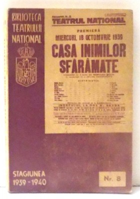 CASA INIMILOR SFARAMATE de G. B. SHAW, NR. 8 , 1940 foto