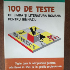 100 de teste de limba si literatura romana pentru gimnaziu- Elena Boboc