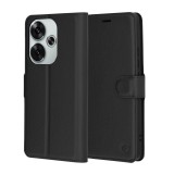 Husa Xiaomi Poco F6 Techsuit Leather Folio, negru