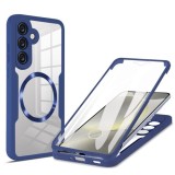 Husa pentru Samsung Galaxy S25 Plus + Folie - Techsuit ColorVerse 360 MagSafe Series - Blue