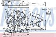 Ventilator, radiator OPEL ASTRA G Limuzina (F69) (1998 - 2009) NISSENS 85185 foto