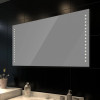 Oglindă de baie de perete, cu lumini LED, 100 x 60 cm (L x &icirc;), vidaXL