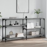 vidaXL Măsuță consolă, gri sonoma, 160x29x75 cm, lemn prelucrat