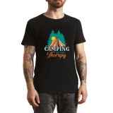 Tricou Barbati Lost in Nature, pentru iubitorii de libertate, negru, marimea M
