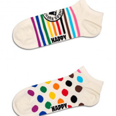 Happy Socks sosete Pride Low Socks 2-pack culoarea alb