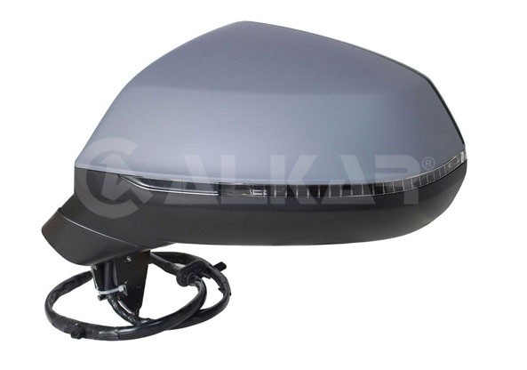 Oglinda usa exterioara Audi Q5 (Fy), 09.2016-, partea Stanga, reglare electrica; grunduit; incalzit; sticla asferica; geam cromat; 8 pini; cu Lucas,