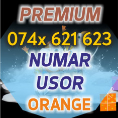 Numar PLATINA Orange - 074x.621.623 - Usor aur VIP cartela numere usoare cartele