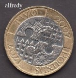 Anglia, Marea Britanie, 2007 2 Pounds, Comemorativa, Legile Unirii