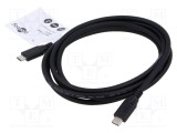 Cablu USB 3.2 USB C Goobay 2m negru 10Gbps