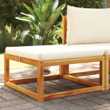Cumpara ieftin Taburet de grădină cu pernă, 65x65x29 cm, lemn masiv acacia