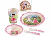 Cumpara ieftin Set hranire bebelusi melamina Printesa cm &Oslash; 21,5, &Oslash; 15,5, 13,5 H, &Oslash; 7.5 x 9,5 H cm