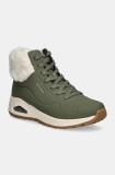 Skechers cizme de iarna culoarea verde