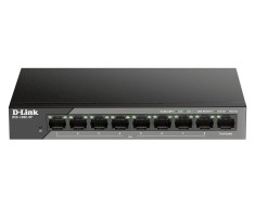 SWITCH PoE D-LINK Unmanaged 8 porturi 10/100Mbps (8 PoE) + 1 x Gigabit Uplink, carcasa metalica, &amp;quot;DSS-100E-9P&amp;quot;(timbru verde 2 lei) foto