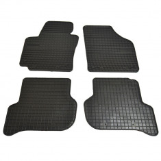 Set covorase auto din cauciuc Volkswagen Golf Plus 2005-2014 Seat Altea 2004-2015 Altea XL 2006-2015, presuri negre, 4 buc.