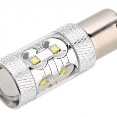 Led Auto Alb Canbus BA15S 50W, 12V - 24V Cu Leduri CREE BTLE1120C-BA15S-ALB 818716