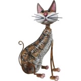 Decoratiune gradina, MagicHome, pisica, metalica, 30.5x16x40.5 cm GartenVIP DiyLine, Magic Home