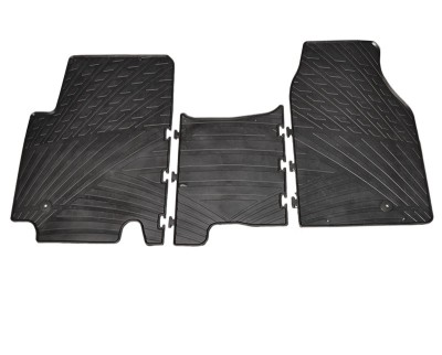 Set covorase auto din cauciuc Opel Vivaro/ Renault Trafic 2001-2009/ 2010-10.2014 (cargo), Negru, Gledring, 3 buc. foto