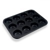 Tavă Copt Moumou, 35x26.5x2.8 cm, 12 Forme, Negru, Oem