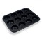 Tavă Copt Moumou, 35x26.5x2.8 cm, 12 Forme, Negru