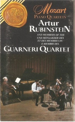 Casetă audio Mozart - Artur Rubinstein And Members Of The Guarneri Quartet* foto