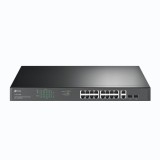 SWITCH TP-LINK 16 porturi Gigabit POE+ 250W total power, 2&Atilde;&mdash; combo gigabit SFP, 2&Atilde;&mdash; gigabit non-PoE RJ45, carcasa metal &quot;TL-SG1218MP&quot; (timbru verde 2