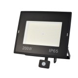 Proiector LED cu senzor de miscare Hoff Noctem Lite, 200W, 22000lm, lumina rece 6500K, IP65