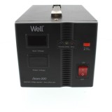 Stabilizator automat de tensiune cu servo motor Secure 500VA 300W, Well, reconditionat RCD-AVR-SRV-SECURE500-WL