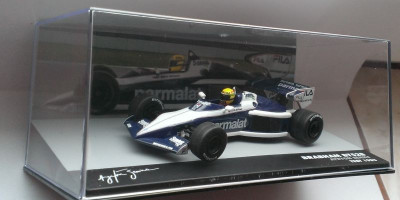 Macheta Brabham BT52B Formula 1 1983 test (Ayrton Senna) - Altaya 1/43 foto