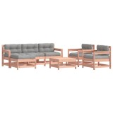 Cumpara ieftin Set mobilier de gradina cu perne, 7 piese, lemn masiv douglas