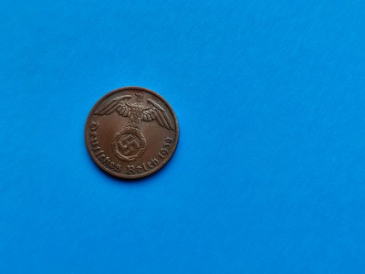 1 Pfennig 1938 lit. A-Germania-stare buna foto