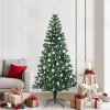 VidaXL Pom de Crăciun artificial pre-iluminat cu 300 LED Verde 210 cm 3396780