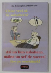 AZI UN BUN SUBALTERN , MAINE UN SEF DE SUCCES ! de dr. GHEORGHE ARADAVOAICE , 2005 foto