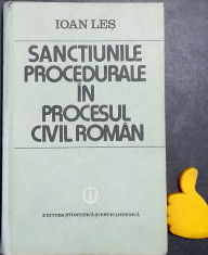 Sanctiunile procedurale in procesul civil roman Ioan Les foto