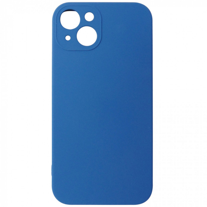 Husa silicon TPU Matte albastra pentru Apple iPhone 13