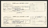 LOT 2 x CERERE PENTRU LECTURĂ &Icirc;N SALĂ - BILETE / CERERI BIBLIOTECĂ, ANII 1980