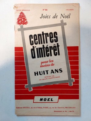 Revista franceza veche 1954 Joies de Noel, Centres d&amp;#039;interet pui les moins de foto