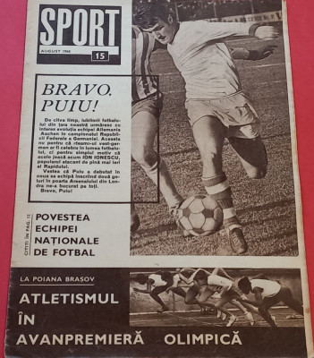 Revista SPORT nr. 15 / august 1968 foto