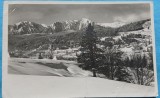 Carte postala, Predeal iarna, vedere spre muntii Bucegi, perioada interbelica