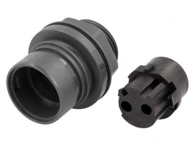 Conector Circular Soclu Mamă 2 PIN 16A foto